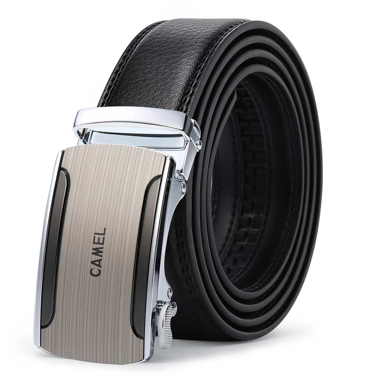 

GOLDEN CAMEL Men's Belts Casual Automatic Buckle Belt for Men Fashion Cow Leather Belt Business Soft Trend 2023 New Luxury