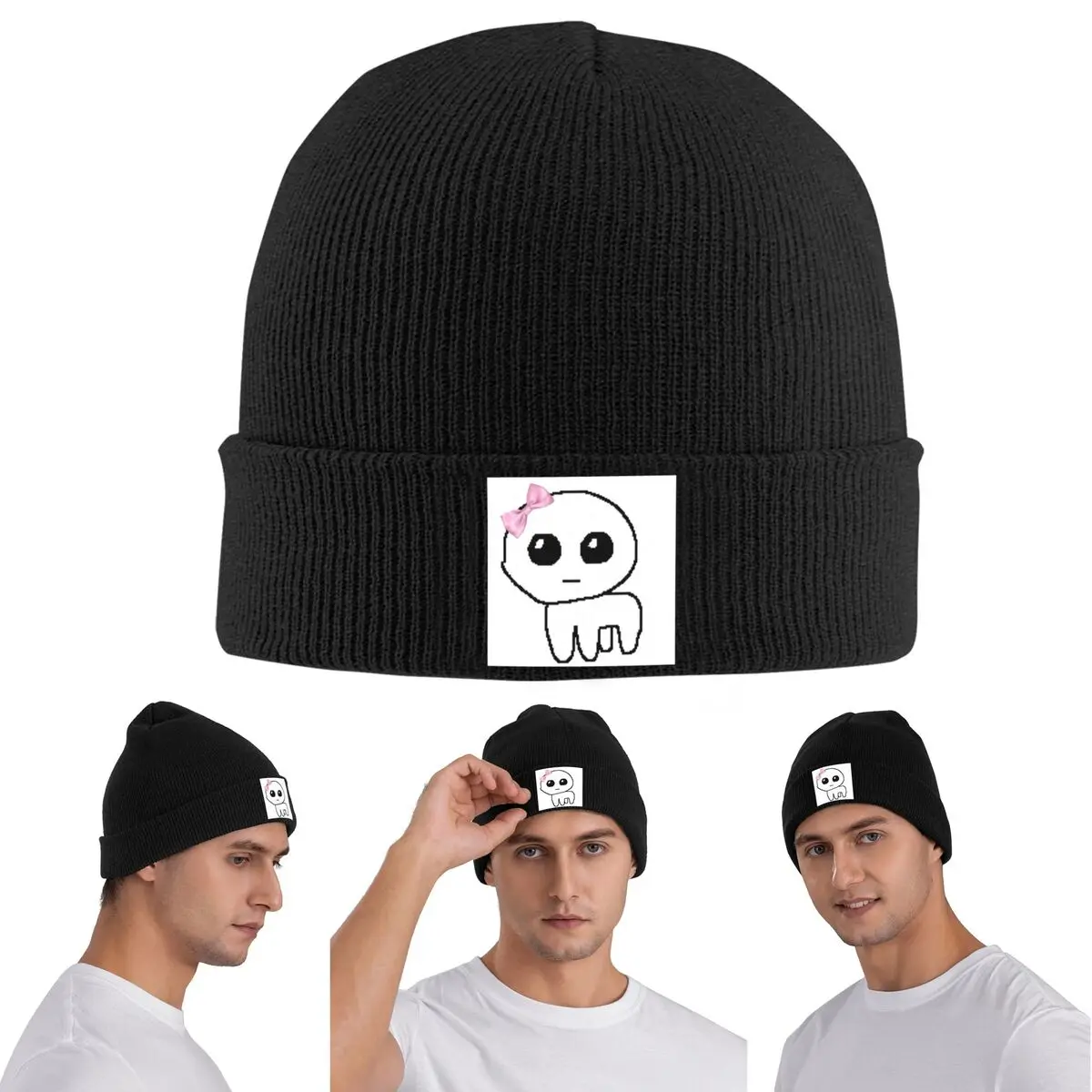 TBH Autism Creature Meme Yippee Warm Knitted Cap Winter Knit Bonnet Hat Skullies Beanies Hip Hop Caps for Unisex