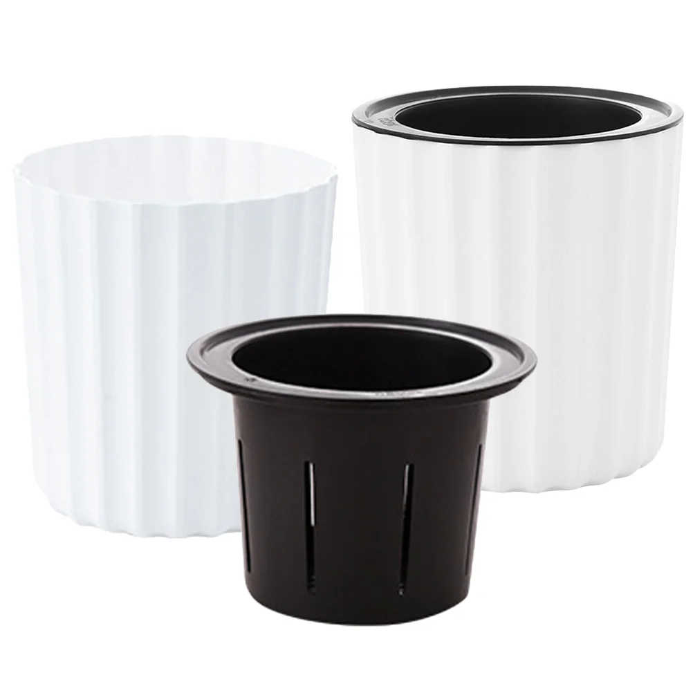 2 Pcs Potted Plant Self Priming Lazy Basin Pots Indoor Flower Plastic 2022 New Year Envelopes Watering