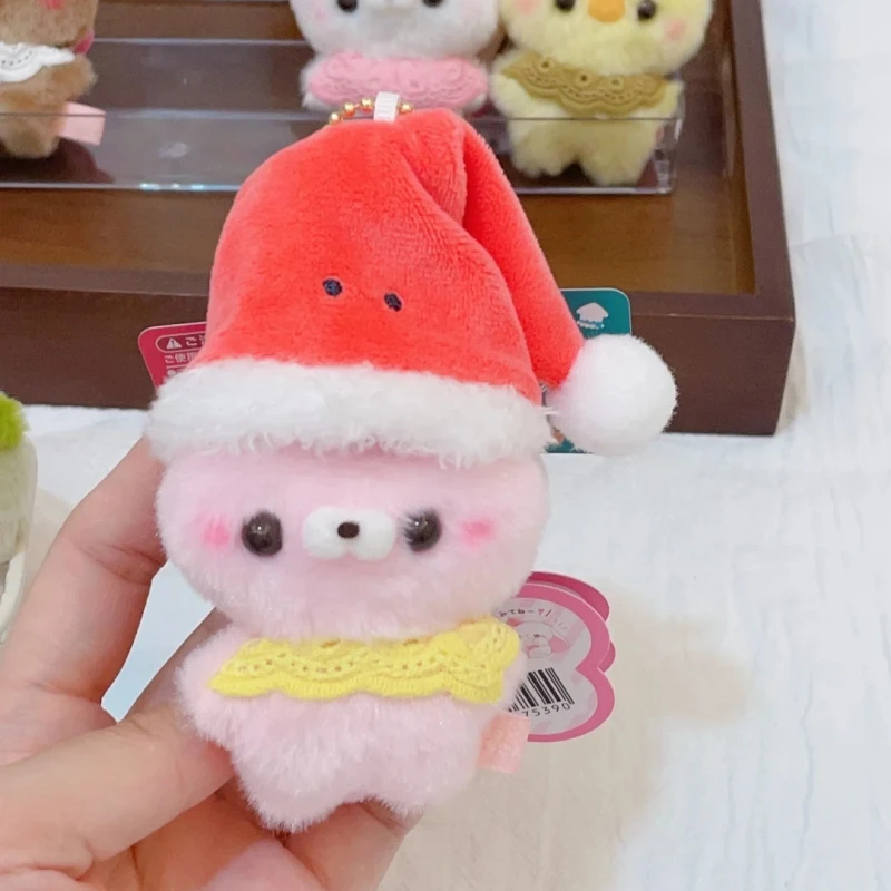 Лидер продаж Yell 7 см PP Хлопок Плюшевый стоячий Медведь Кролик Лоп Кролик Цыпленок Котенок Собака Вишня Милый Круглый Хвост Подвеска Девушка Рождественский Подарок