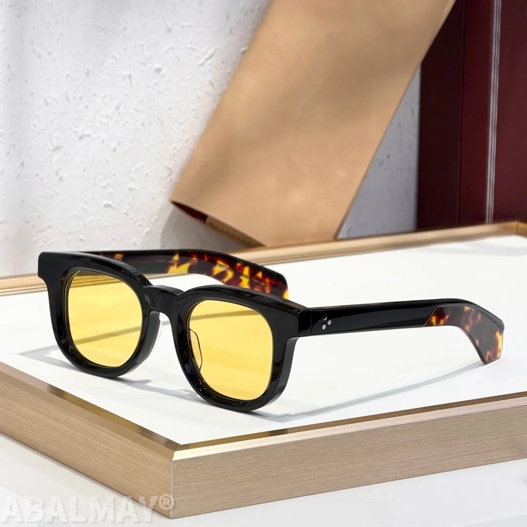 

JAX 48-23-146 Top Quality Mens Sunglasses for Women Classic Punk Luxury Acetate Titanium UV400 Designer Sunglasses with box