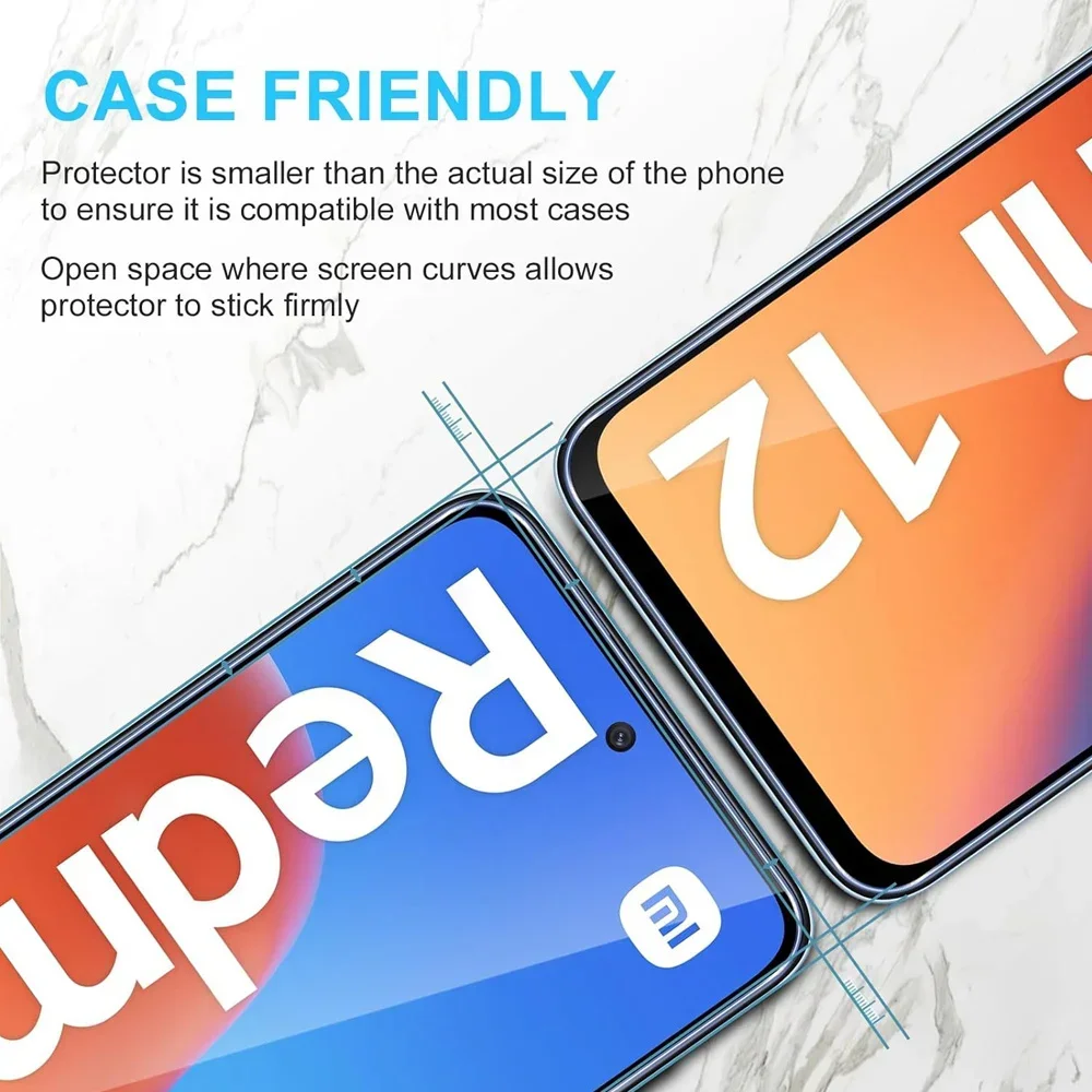 2 قطعة حامي الشاشة HD المضادة للخدش الجانب الأمامي فيلم ل Xiaomi Redmi 12 Redmi نوت 13 12 برو زائد 5G Redmi 12 C 9C 12C 10C 13C #4