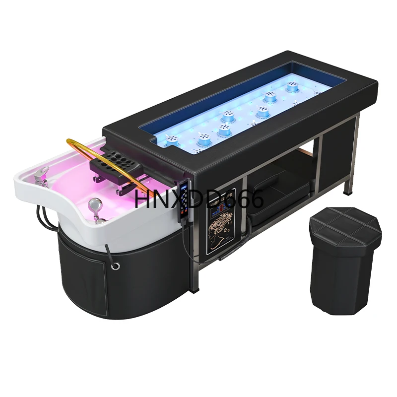 

Smokeless moxibustion bed Whole body moxibustion head treatment Shampoo bed water circulation fumigation integrated