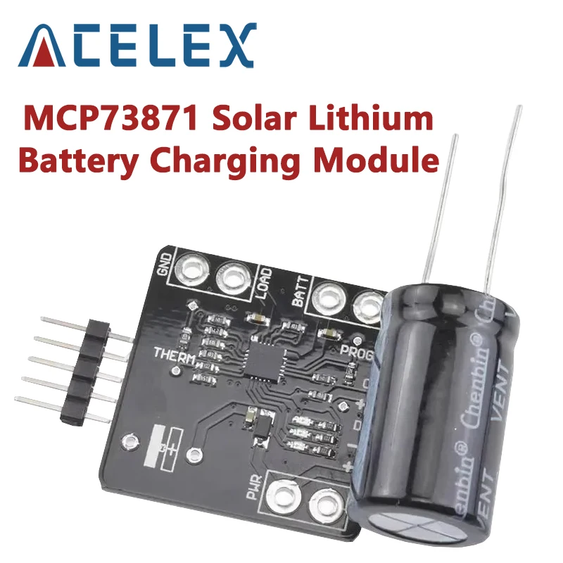 MCP73871 Solar Lithium Battery Charging Module DC 5V Lithium-Ion Lithium Polymer Battery Charger Board Power Bank