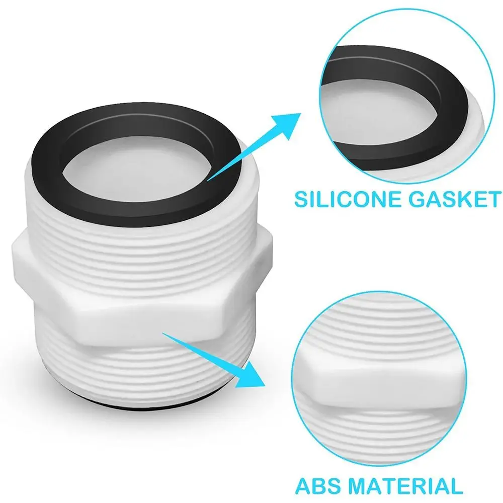 2pcs New PVC Pool Hose Connector Adapter 1.5Inch White Dual Outlet Control Drainage Hose Connector For Colemans pool accessories