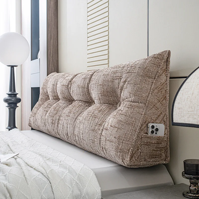 

2026 New Style Neill Velvet Triangular Bedhead Soft Package for Tatami Sofa Bay Window Lumbar Support Cushion Washable