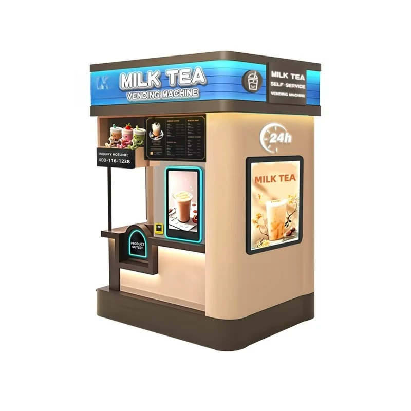 Customized Smart Milk Tea Vending Machine with Cashless Payment Commercial Self Service for Boba and Bubble Tea Business