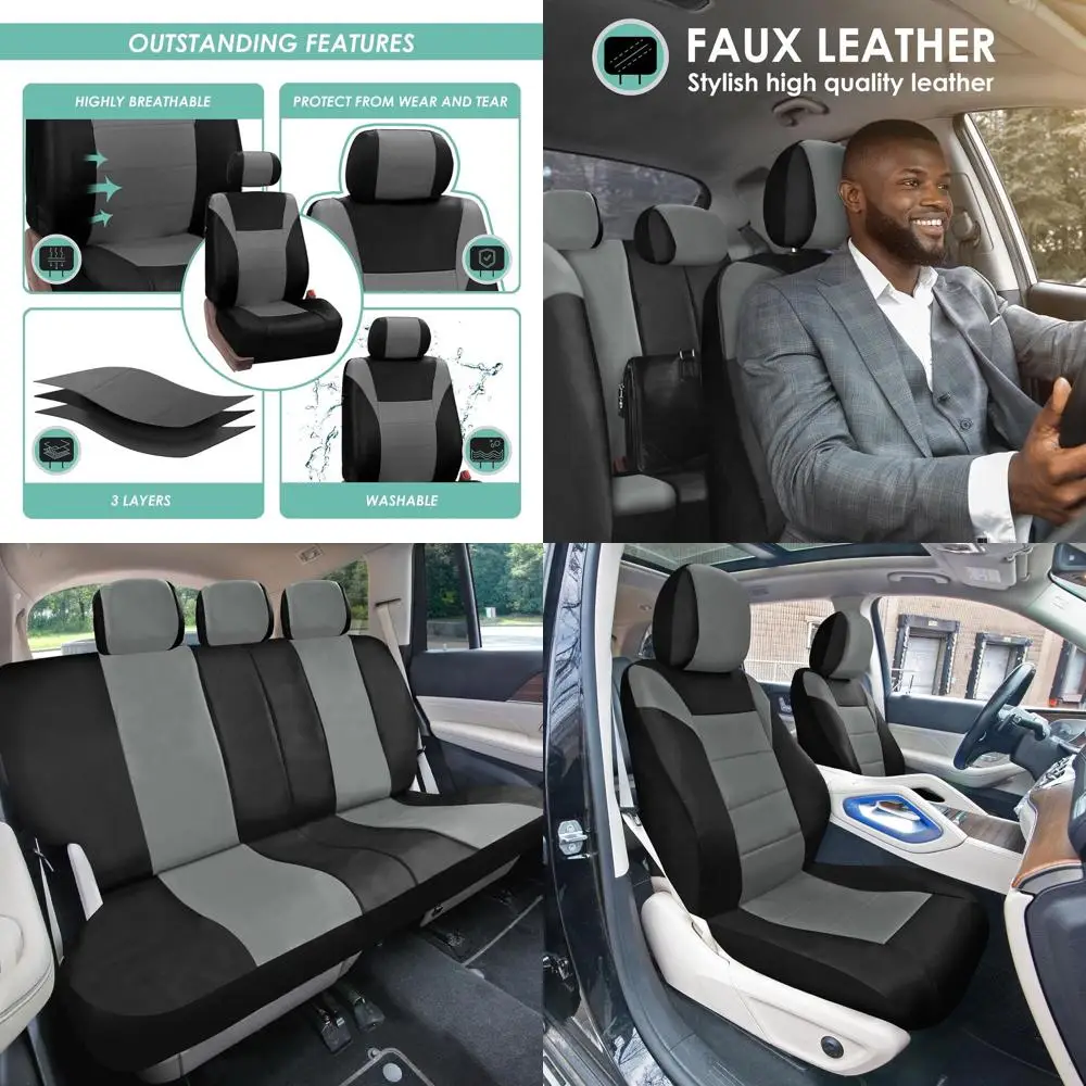 Full Set Faux Leath…