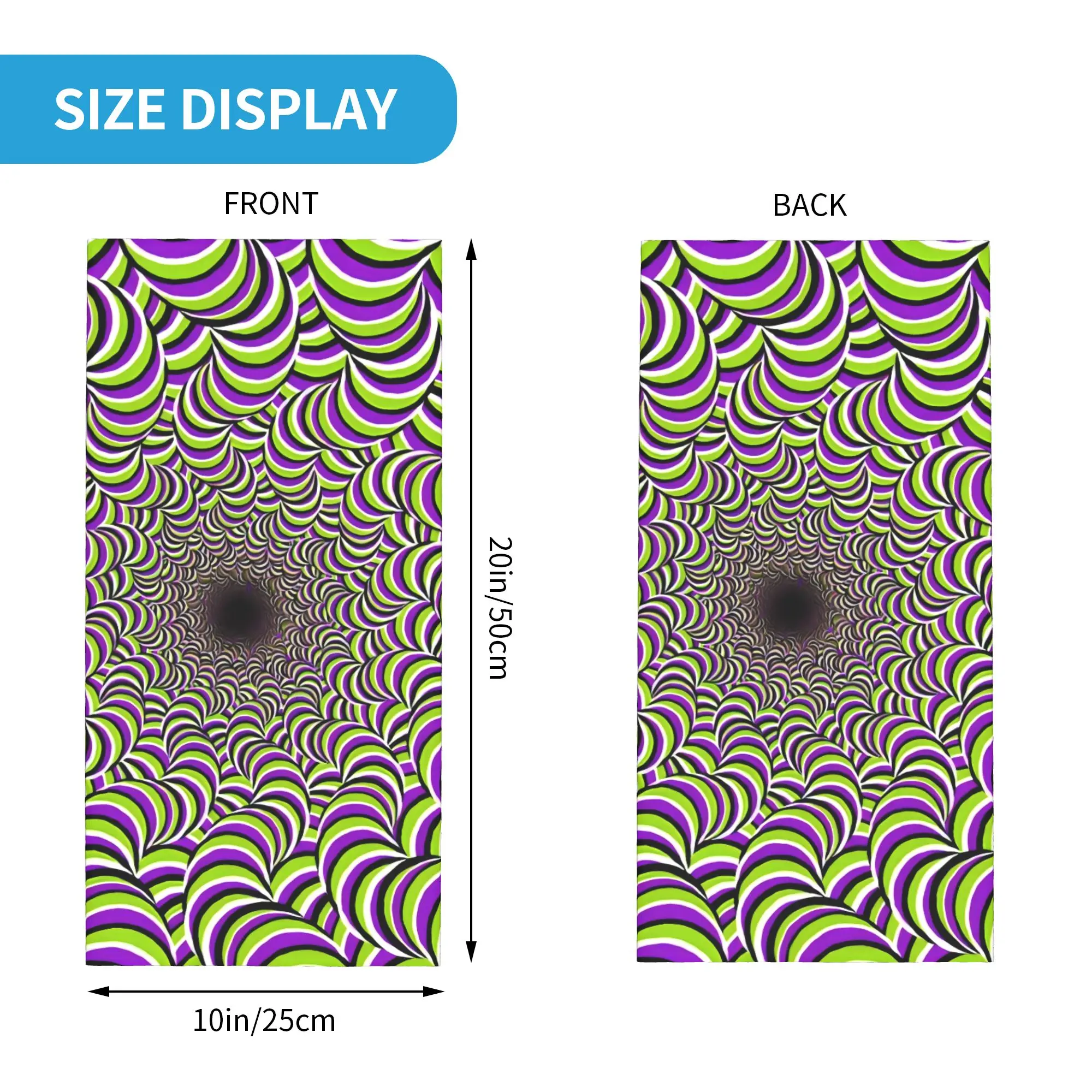 Swirl stripe color block print20 Bandana Gaiter Club  Face Scarf  Cycling Riding Unisex Winter  Neckerchief