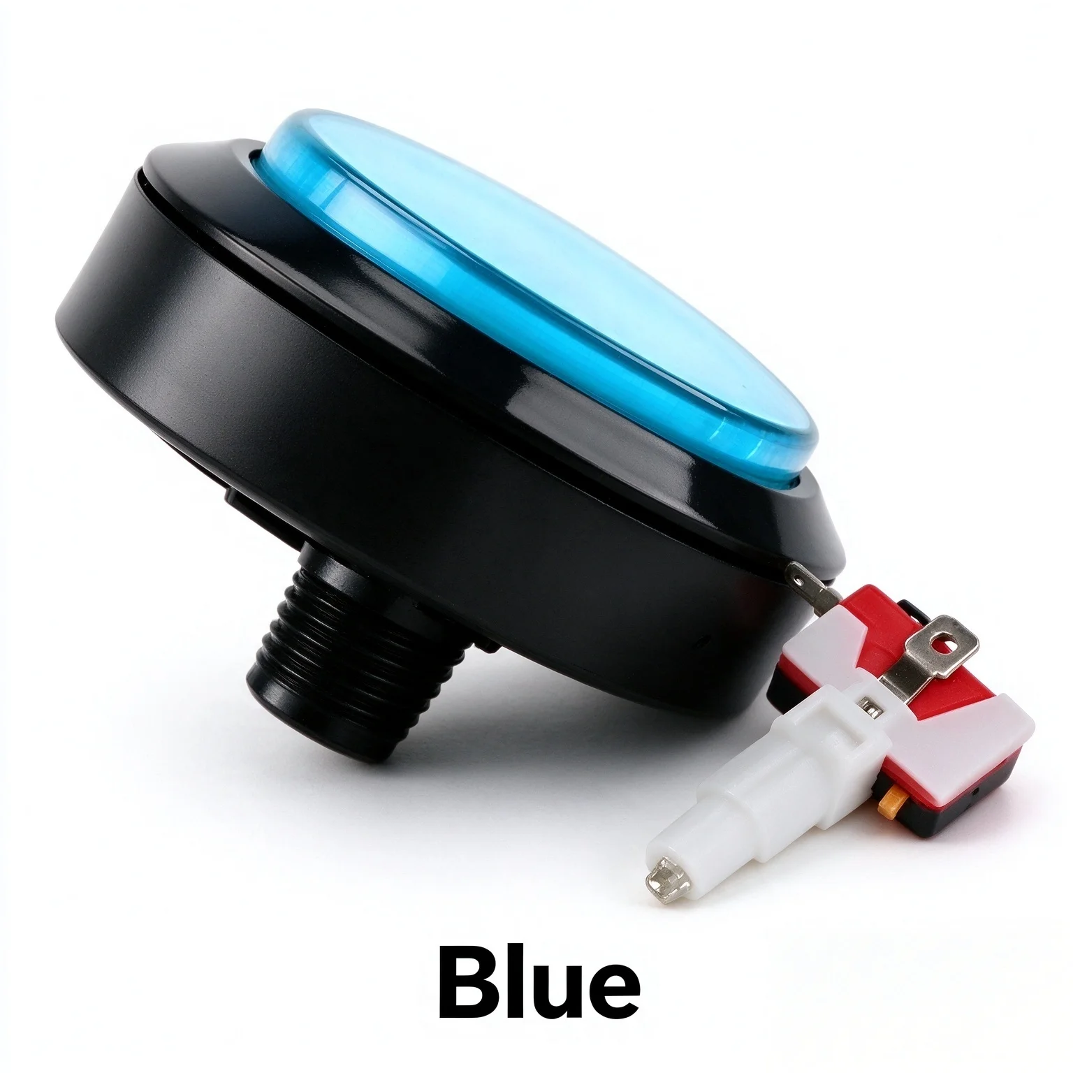 100mm LED Arcade Push Button Flat Cover Round Light Up Switch for Arcade Game Machine MAME Cabinet DIY Gaming Console Accessorie