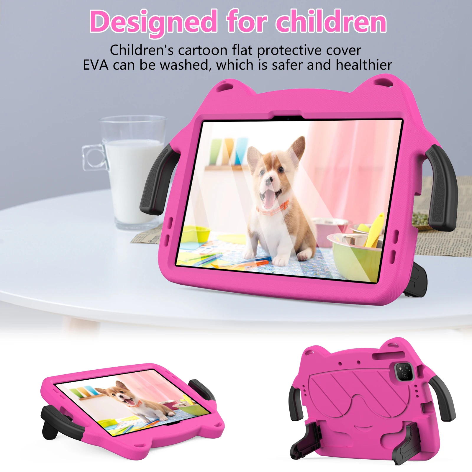 EVA Stand Tablet Case for Infinix Xpad 2024 11inch Model X1101 Kids Cute Capa Cover With Built-in Bracket Hand Holder Shockproof