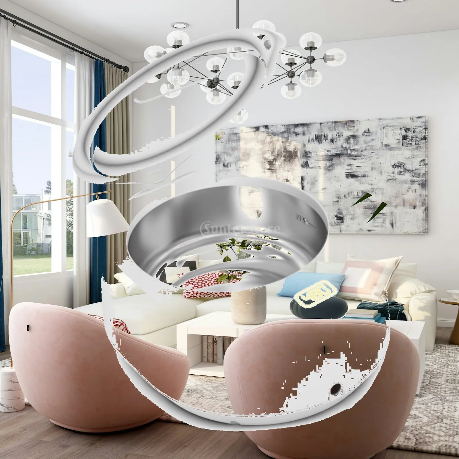 Jewelry Cleaner with Hinged Lid Compact Sonic Bath Cleaning Pod Space-Efficient for Home, Travel