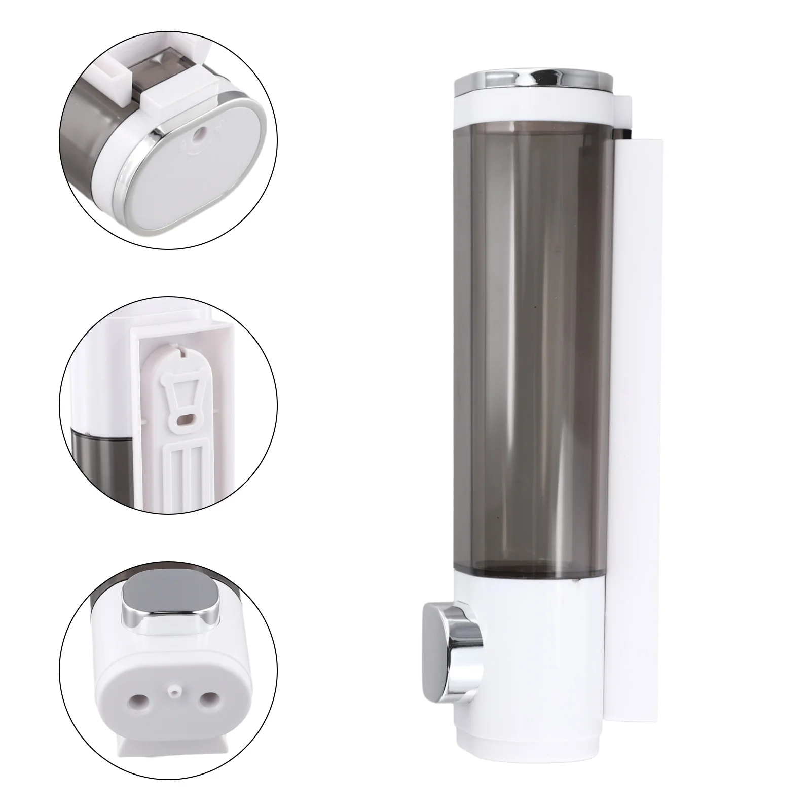 Sleek Wall Mountable Soap Dispenser Holds Up to 300ML of Shampoo or For Shower Gel Designed for Convenience and Style