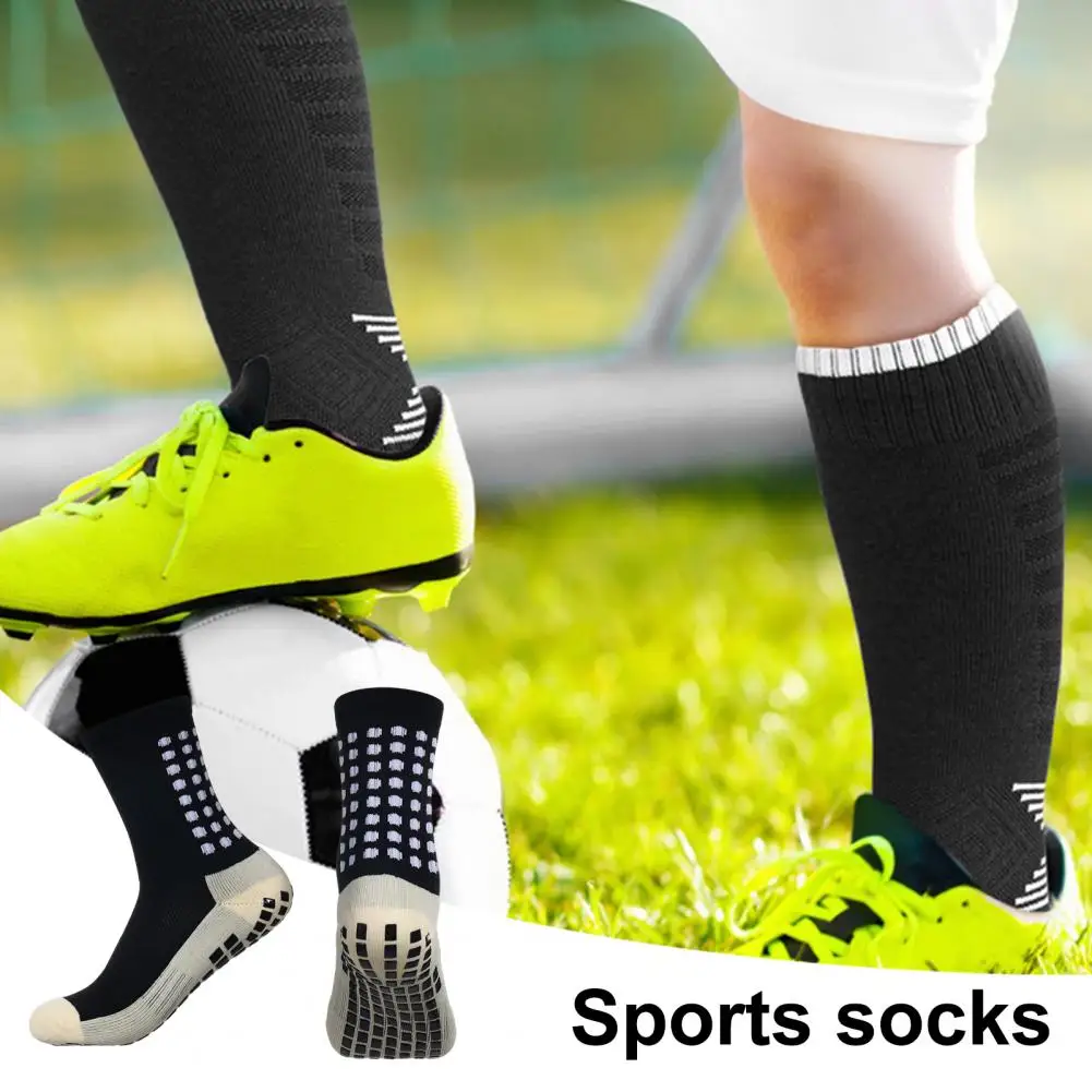 Anti-slip Socks Anti-slip Glue Dispensing Socks High Elasticity Men's Sport Socks with Anti-slip Silicone Bottom for Basketball