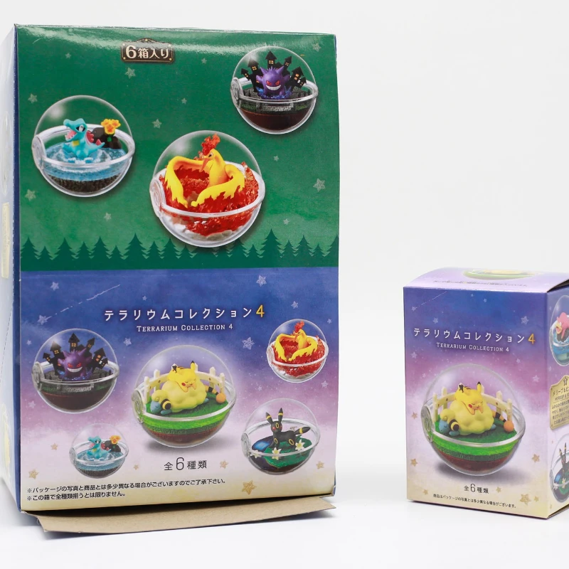 Caja ciega genuina de Pokemon Gengar Blastoise Ho-Oh Pikachu Cyndaquil Umbreon, decoración de escritorio de dibujos animados de Anime, juguetes de regalo de cumpleaños