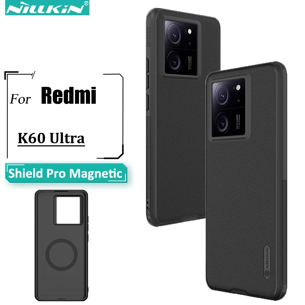 

Магнитный чехол NILLKIN для Redmi K60, ультражесткий матовый чехол из поликарбоната и ТПУ с защитой от отпечатков пальцев для Xiaomi 13T Pro 13T, чехол