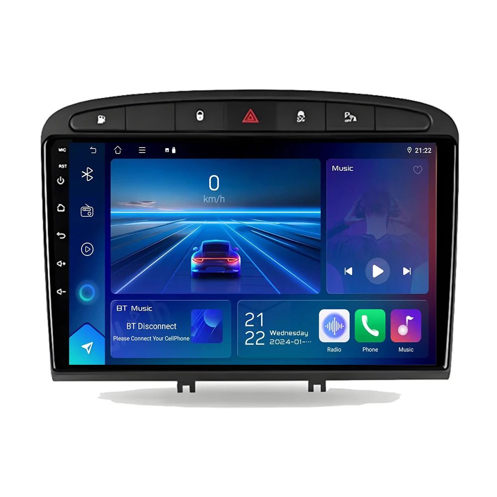 راديو السيارة أندرويد السيارات لبيجو 408 لبيجو 308 308SW ستيريو Carplay نظام تحديد المواقع فيديو لا 2din رصد واي فاي مراقبة السيارة Autoradio