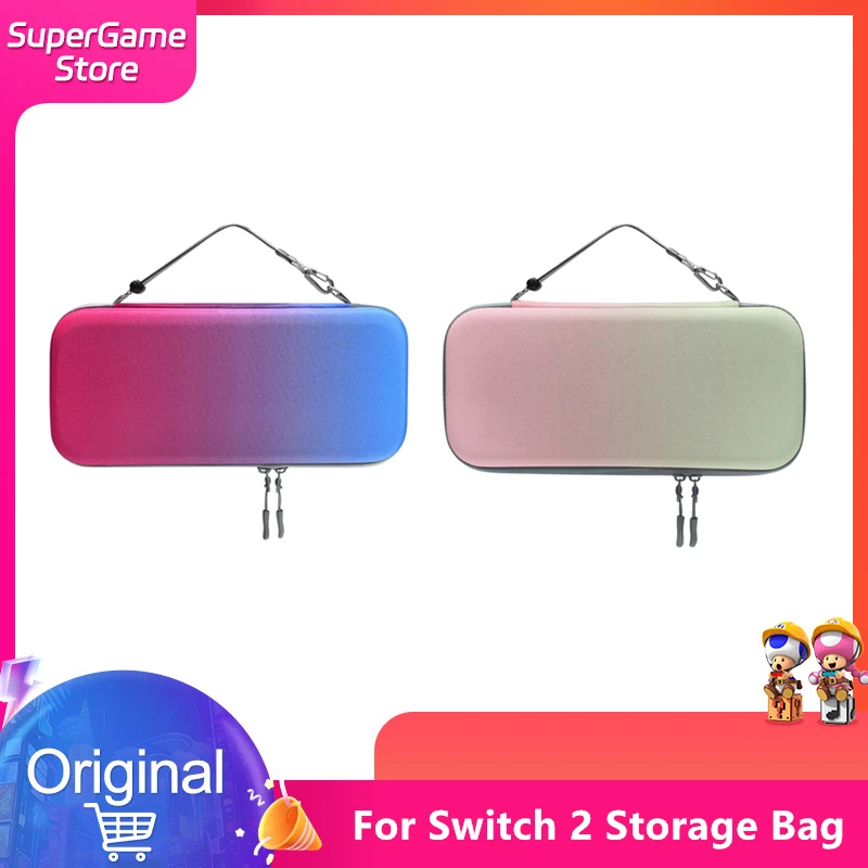 

AKNES suitable for Nintendo Switch 2 console portable storage bag with card pocket bag Gaming Accessories Simple, colorful