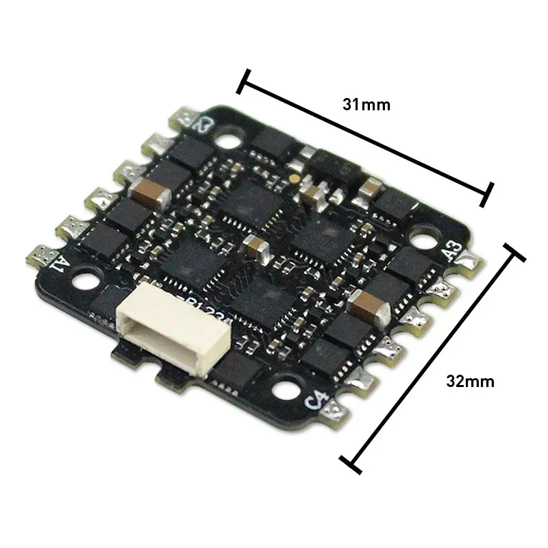 HAKRC BLHELI_S mini 15A/25A 4in1 Bürstenlosen ESC SILABS EFM8BB21F16G 2-4S unterstützung Dshot600 Oneshot 20x20mm für RC FPV Racing Drone