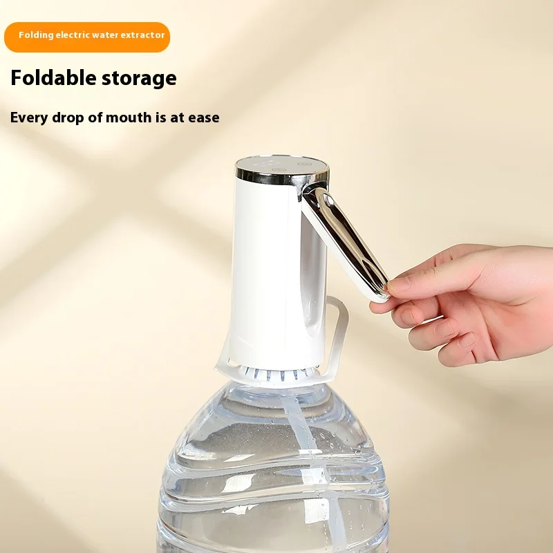 Electric Water Pump Bucket Water Suction Device Portable USB Charging Water Intake Tool for Household Office Outdoor Daily Use