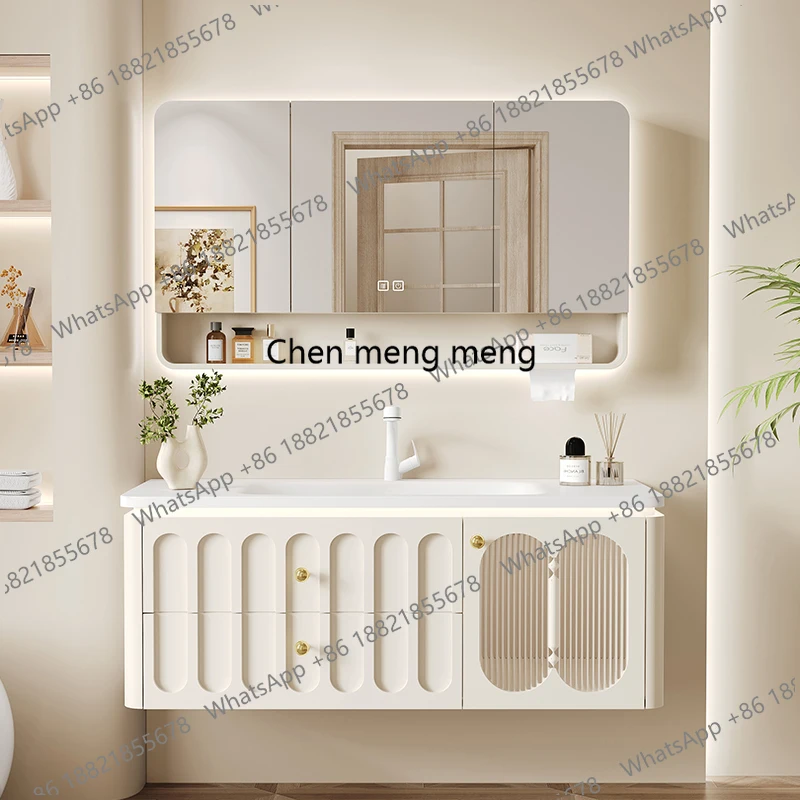 

Зеркальный подвесной шкаф для ванной комнаты, современный настенный шкафчик для умывальника, туалетный столик для хранения, мебель для ванной комнаты