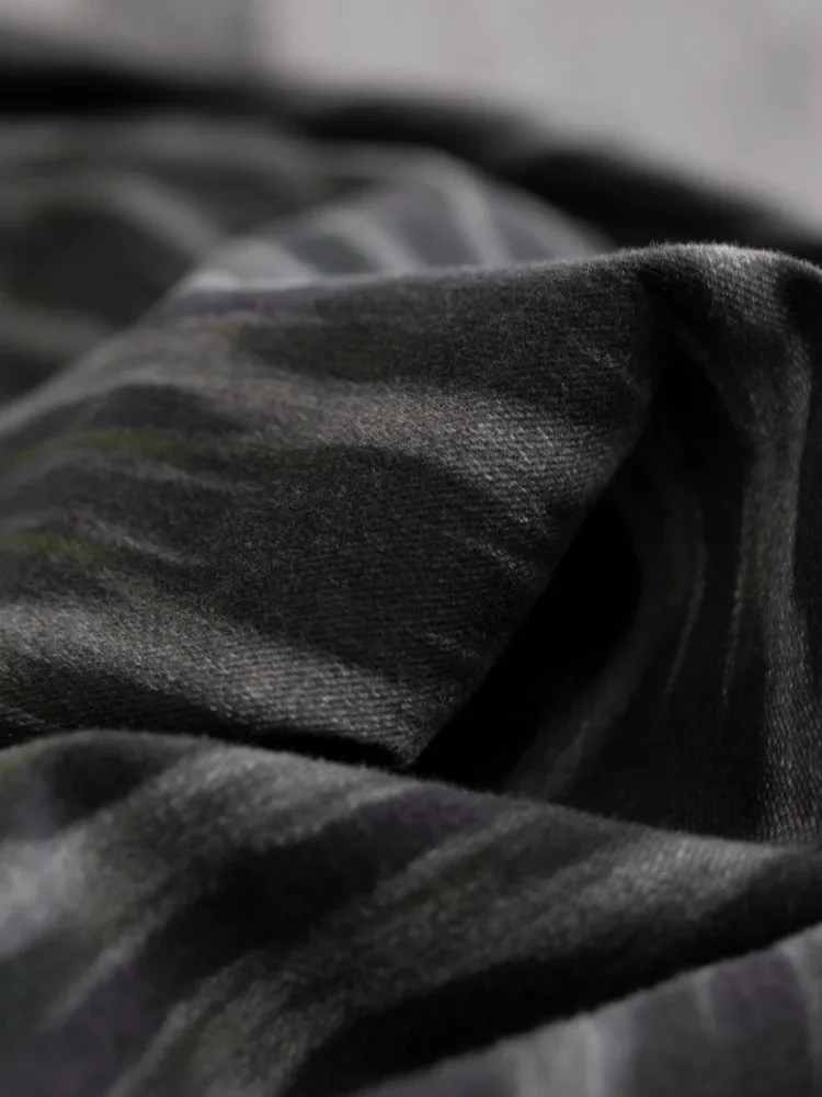 

Матовая ткань с принтом, чистый хлопок, саржа, толстый холст, двухцветная дизайнерская ткань для двора, ткань для шитья одежды своими руками