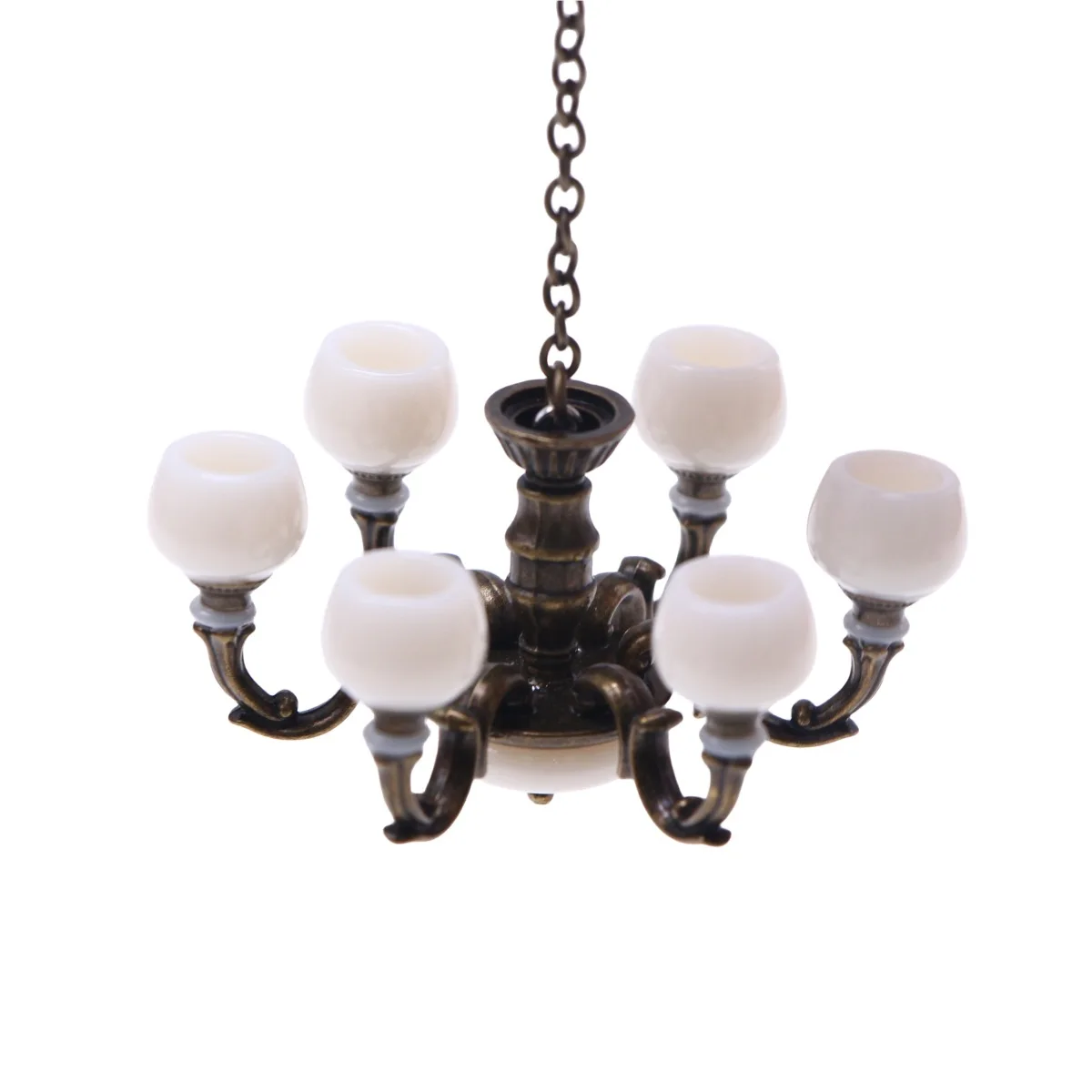 Lampe Plafonnier Miniature 1:12 Pour Maison De Poupée – LED Avec Batterie Intégrée Et Aimant Adhésif