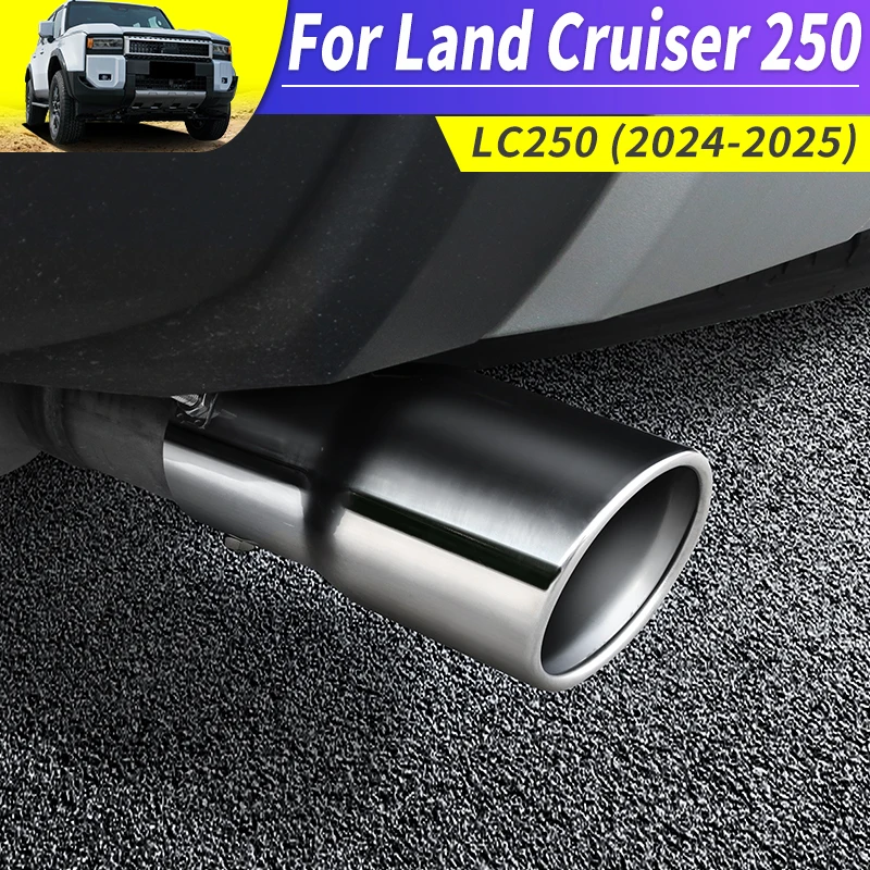 

For Toyota Land Cruiser 250 Prado Lc250 2024 2025 1958 First Edition FJ250 Stainless Steel Tailpipe Exhaust Accessories Upgraded