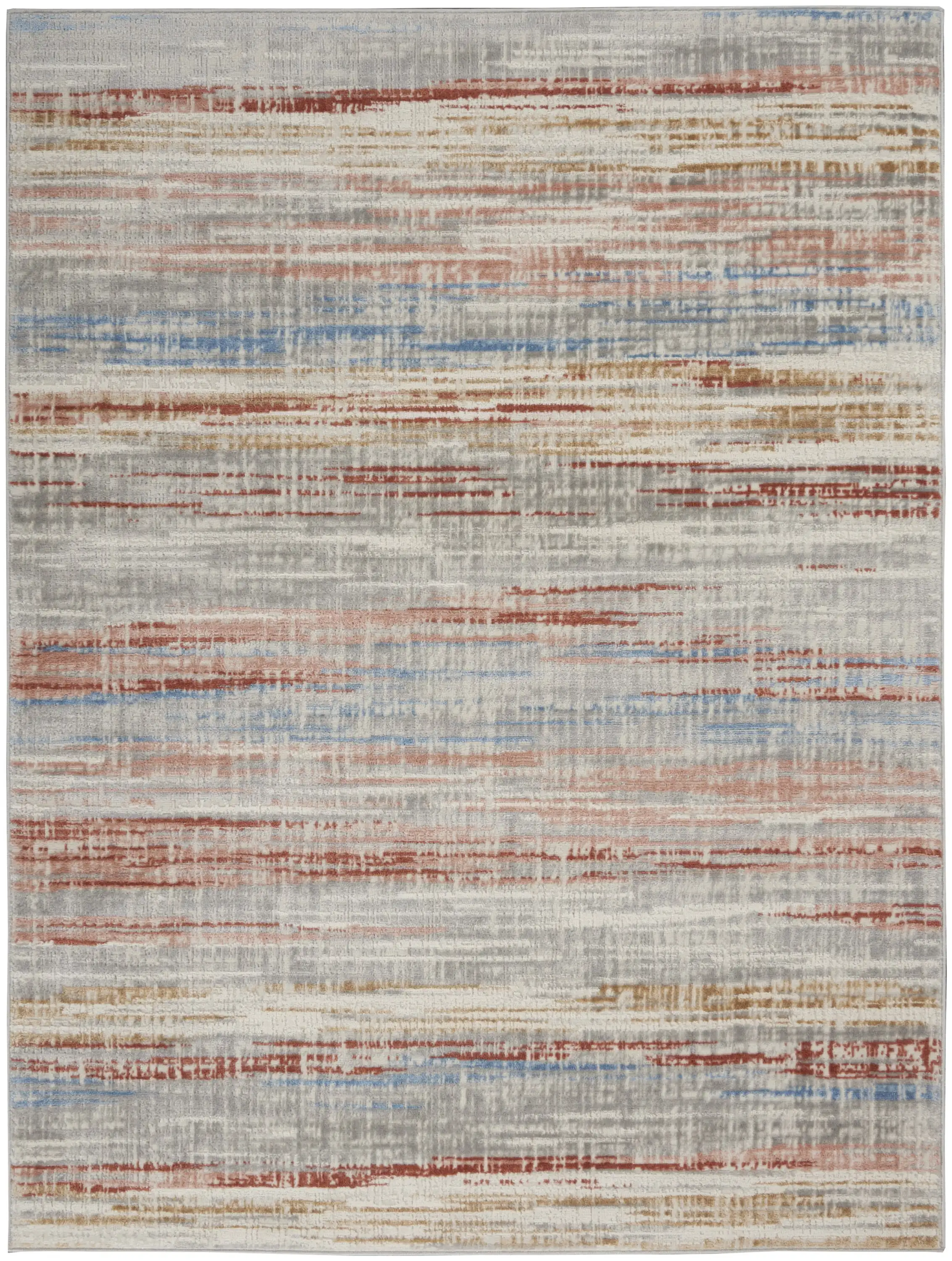 Alfombra Elation Abstract Striped Marfil Multicolor 4' x 6' (4' x 6')