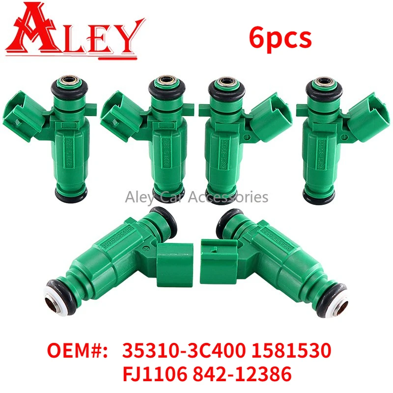 

Brand New 35310-3C400 353103C400 1581530 FJ1106 For Hyundai Santa Fe For Kia Sorento Sedona 3.5L V6 2010-2014 Fuel Injector