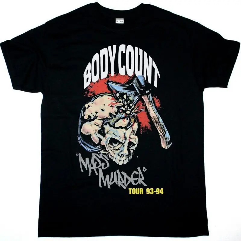 Body Count Mass Murder Tour Retro, Vintage Graphic Unisex   summer T-shirt Cotton fashion couple clothes