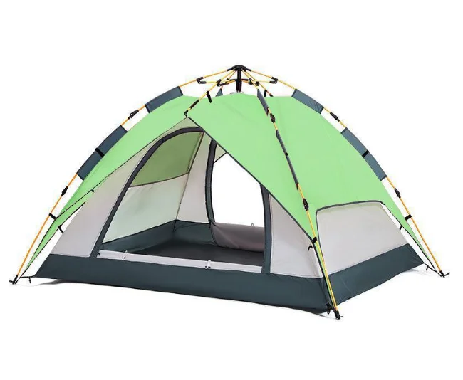 Automatic Pop Up Camping Outdoor Pink Green Double-layer Picnic Breathable Tent