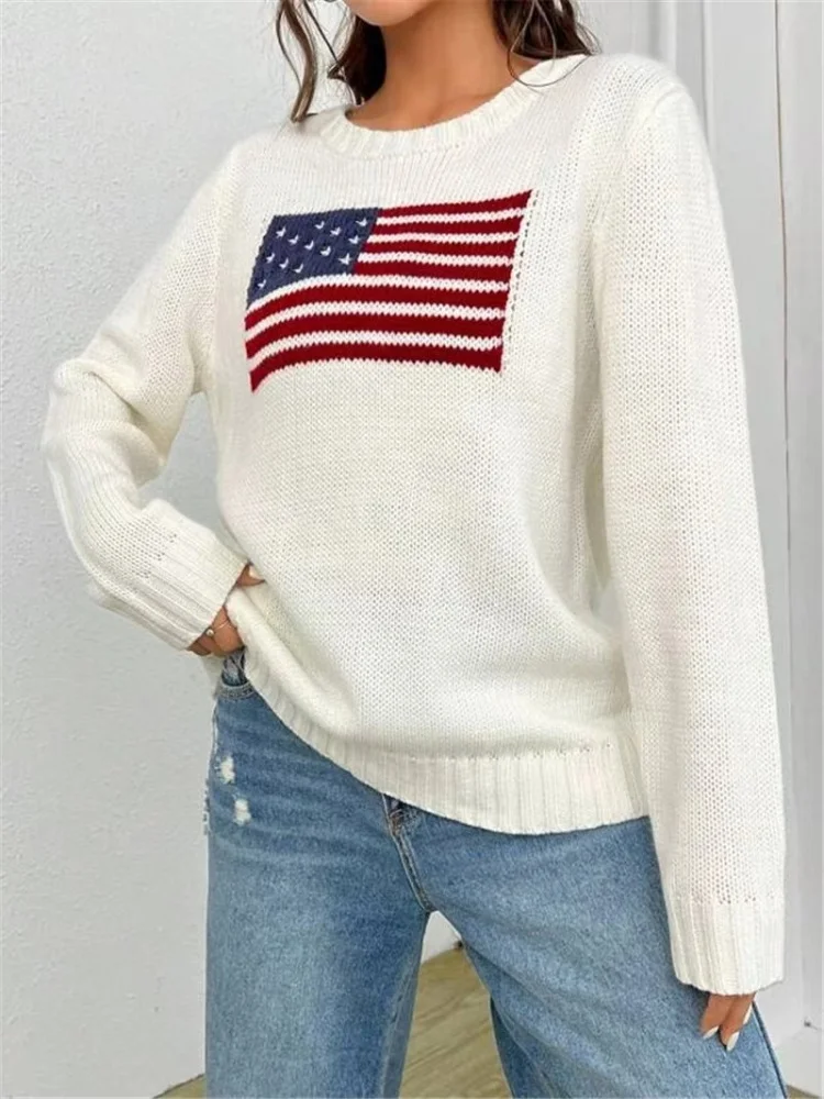 Luxusmarke Herren Damen Flagge Pullover Ralph Pullover lässig locker sitzen Unisex Strick Lauren Flagge Pullover Pullover Frühling neu