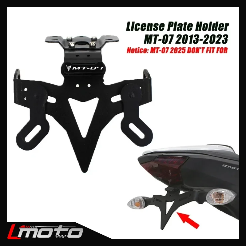

Motorcycle license plate holder mudguard eliminator registration bracket suitable for Yamaha MT-07 MT 07 FZ-07 MT07 2013-2023