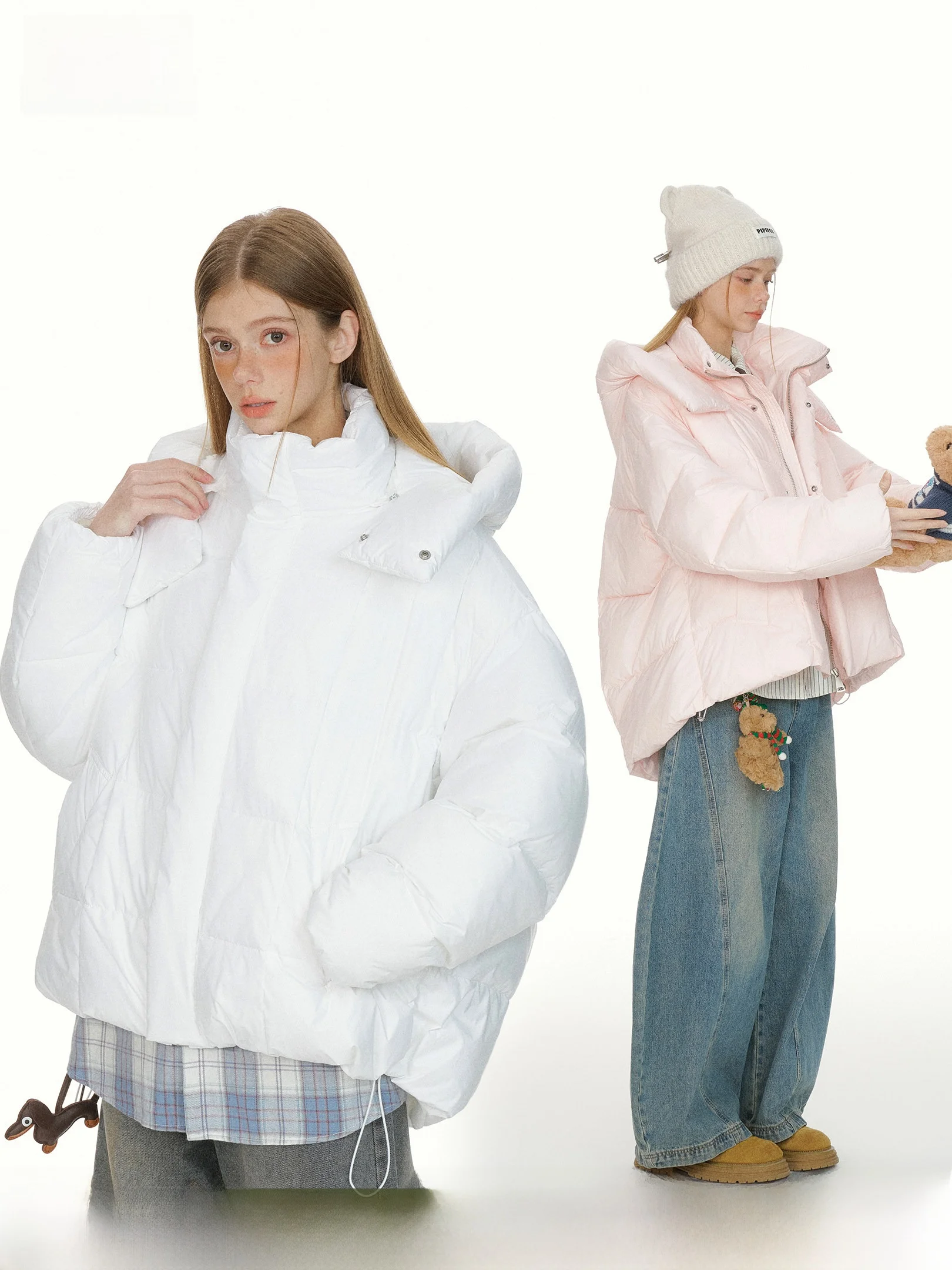 

Зимнее теплое хлопковое пальто Beetel Town American Pure Color Thiened с капюшоном, свободного кроя, с длинными рукавами, для женщин