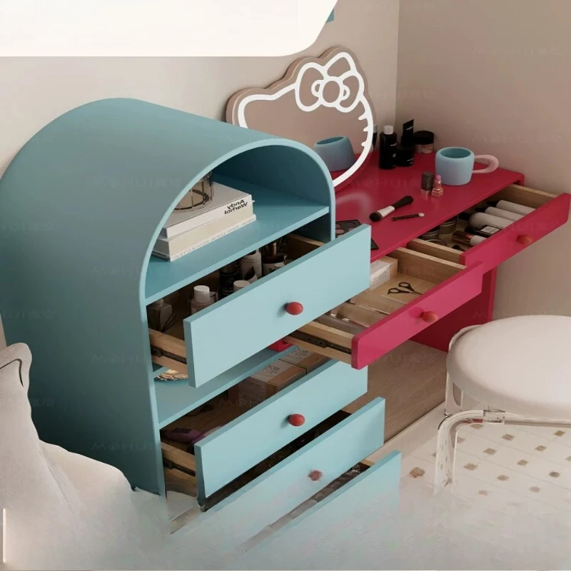 Magic painted sea salt rose bedroom dresser chest cabinet integrated dopamine makeup table living room
