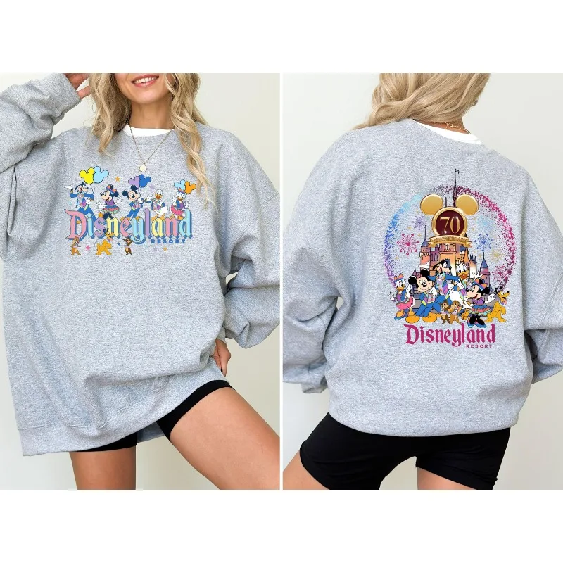 سويت شيرت ديزني لاند ريزورت، سويت شيرت ميكي آند فريندز ديزني لاند للذكرى السبعين، سويت شيرت والت ديزني وورلد