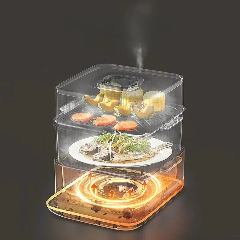 

L For SUPOR Electric Food Steamer 10L Multifunctional Elctric Boiler With Steamer Intelligent Reservation Touch Control Steamer