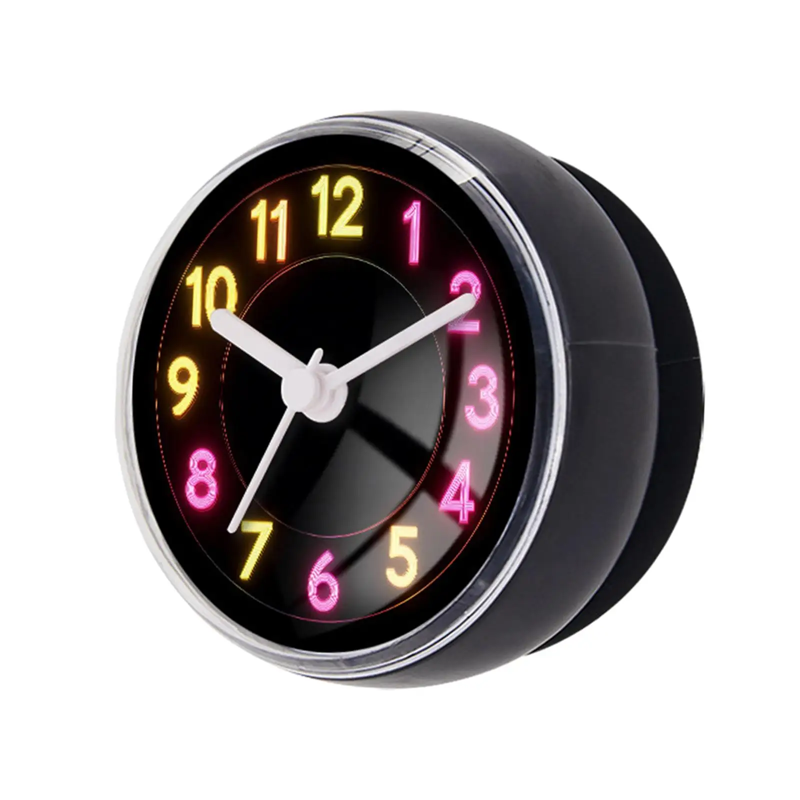 Waterproof Outdoor Wall Clock Clear Analog Display Countertop Hanging Clock for Home Bathroom Living Room