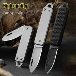 High Hardness D2 Steel G10 Handle Folding Knife EDC Portable Pockets Paring Knife Outdoor Hunting Tactical Self-Defense Tool