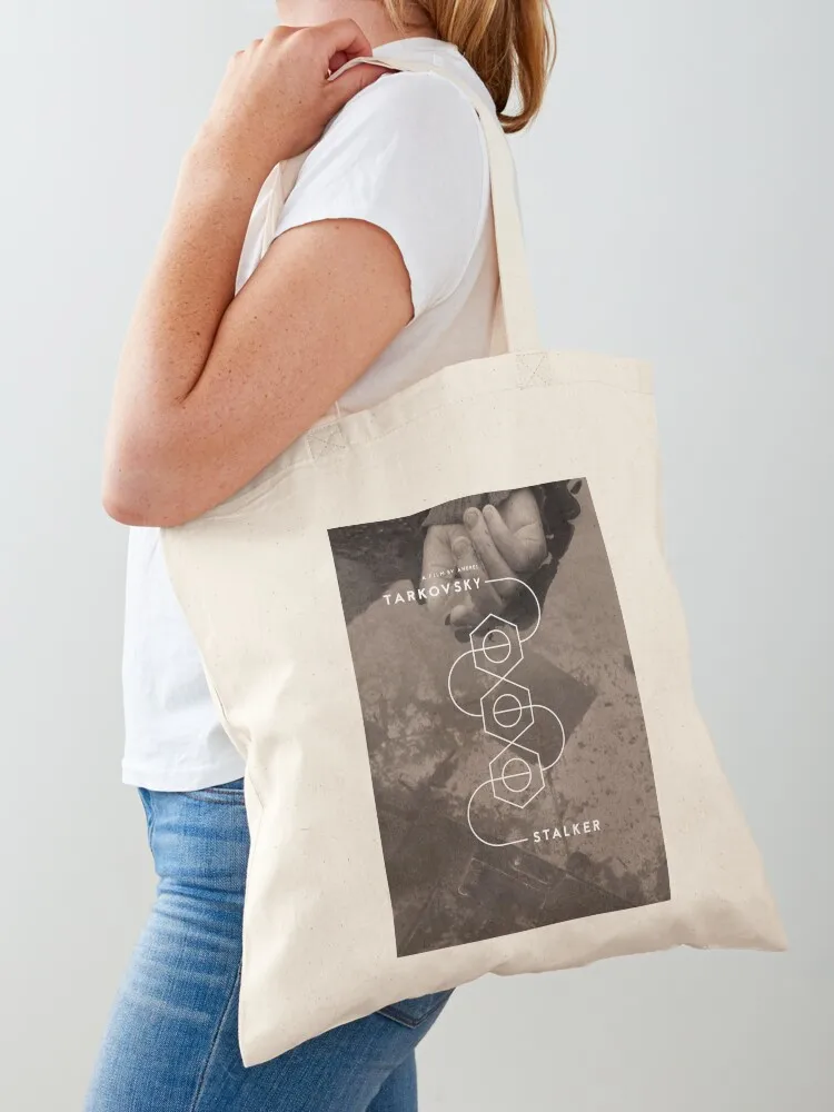 

Proud Andrei Tarkovsky Movie Poster Stalker Gifts For Halloween Tote Bag women bag Handbags shoping bag Lady bags