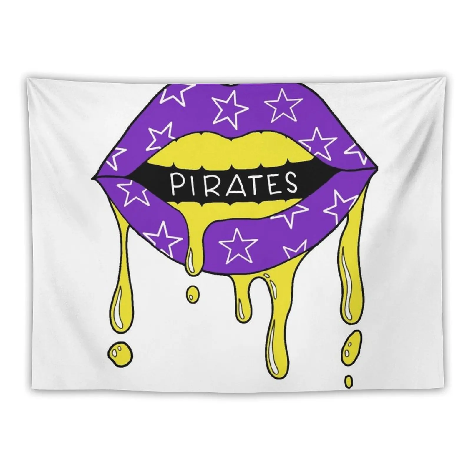 

ECU Lips Logo Tapestry Aesthetic Room Decors Hanging Wall Tapestry