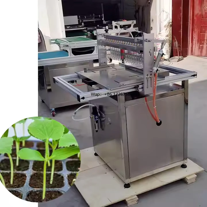 Semi-automatic Hole Tray Seedling Machine Can Be Customized Vegetable Greenhouse Automatic Seeding Machine Suction Seeder