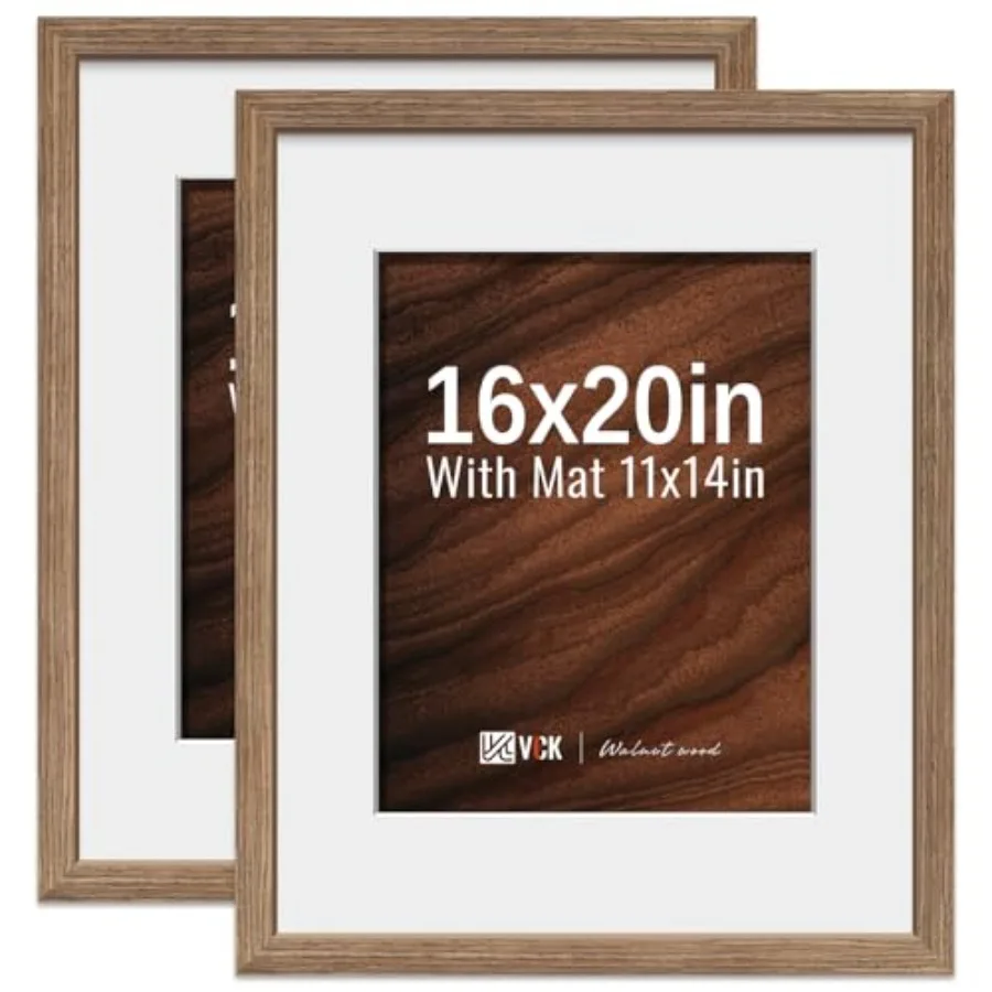 

Фоторамка 1x0 - Элитная деревянная рамка для постеров из орехового дерева с закаленным стеклом, для фотографий с паспарту или без него, галерейного качества