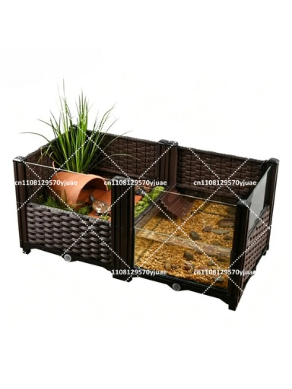 grande-terrario-in-vetro-per-tartarughe-con-piattaforma-solare-vasca-per-tartarughe-da-interno-design-con-bordo-giallo