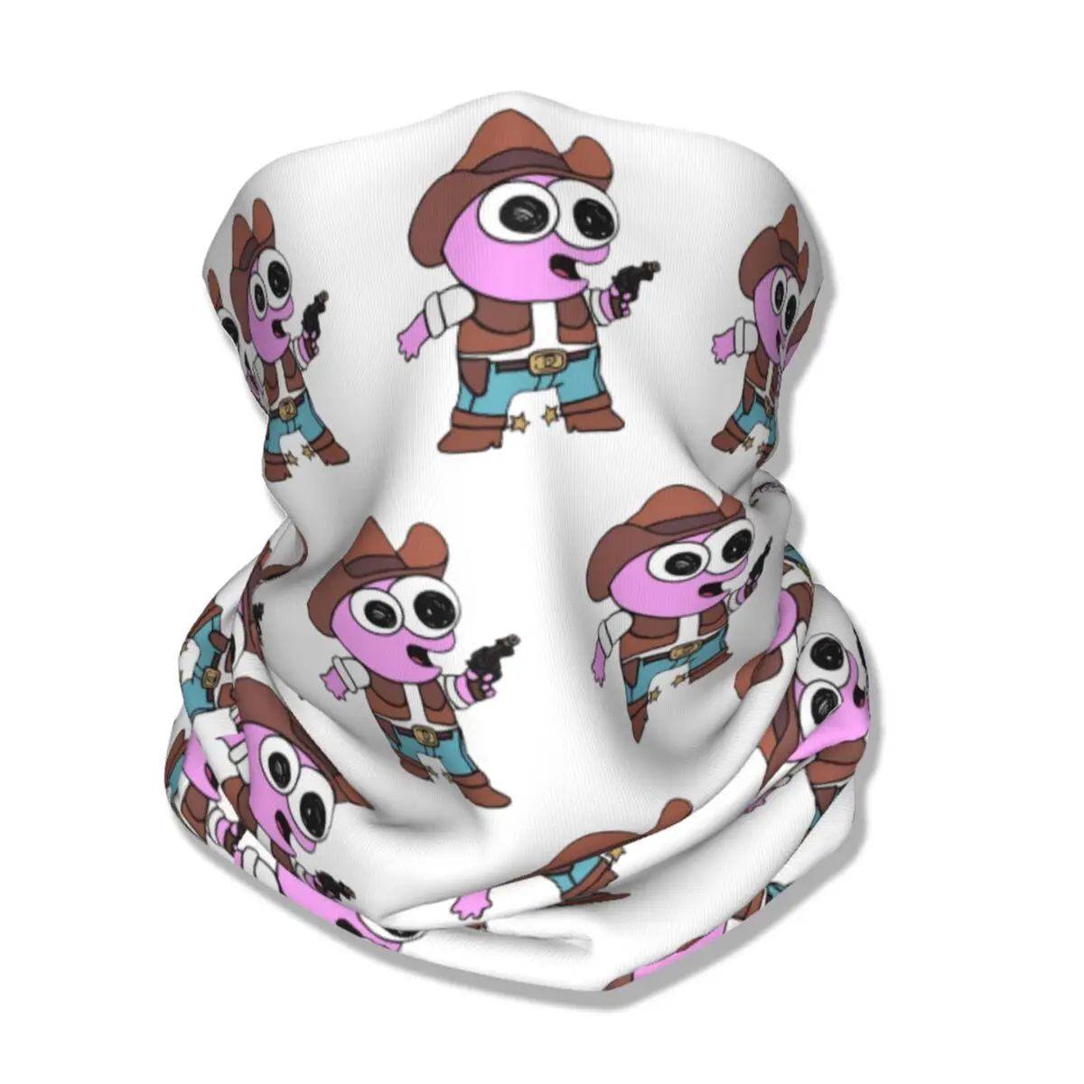 Smiling Friends Cowboy Pim Bandana Neck Gaiter Printed Mask Scarf Multi-use Headwear Running Unisex Adult All Season