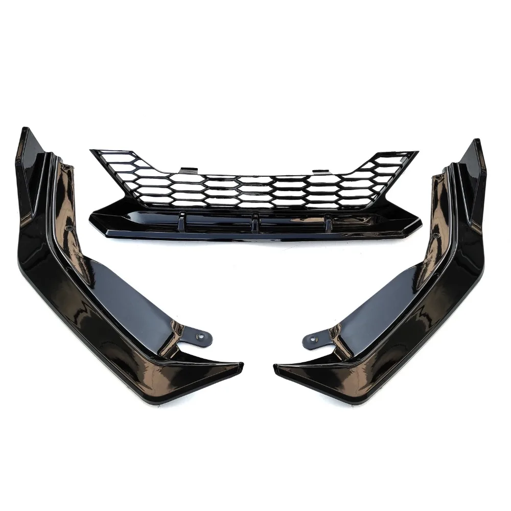 For Nissan Sylphy 2020 2021 2022 Front Bumper Lip Splitter Side Apron Body Kit Deflector Protector Car Accessories