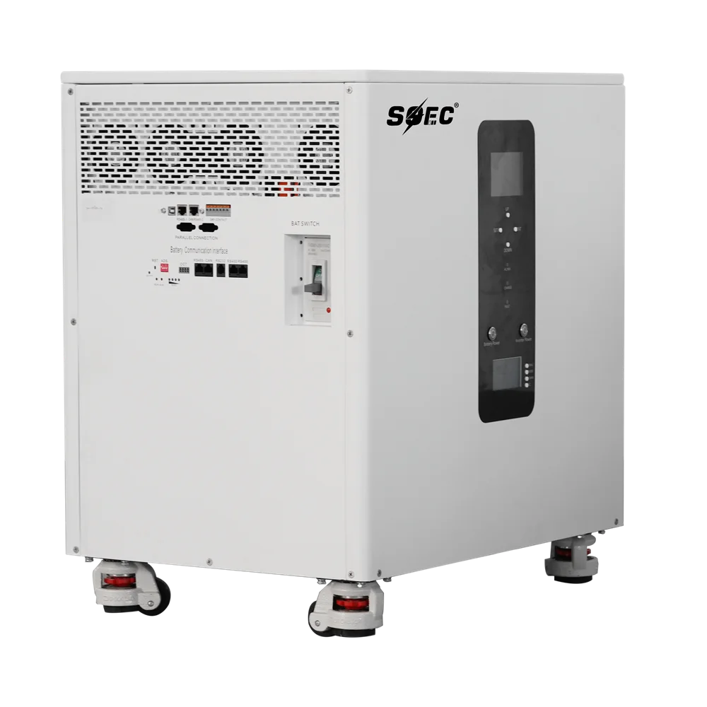 SOEC 20KWH Three-phase All-in-one 51v 400AH Lithium-ion Battery with BMS RS485/CAN Built in 10KWH MPPT Inveter for Solar System