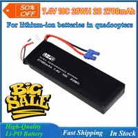 7.4V 10C 20WH 2S 2700mAh Lipo Battery for Hubsan H501C H501S X4 RC Quadcopter Drone Spare Parts Battery EC2/JST/XT30/XT60 Plug