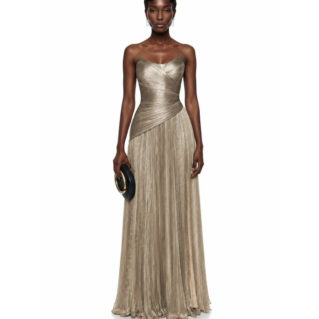 Bella Customized High Neck Detachable Train Prom Dress Rhinestone Beading vestidos de noche Peplum Floor‑Length Evening Dresses